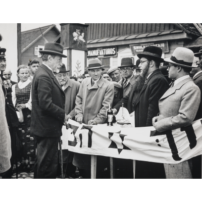 Tautos diena Molėtuose 1938 m. (Žydų bendruomenė sveikina prez. A. Smetoną)